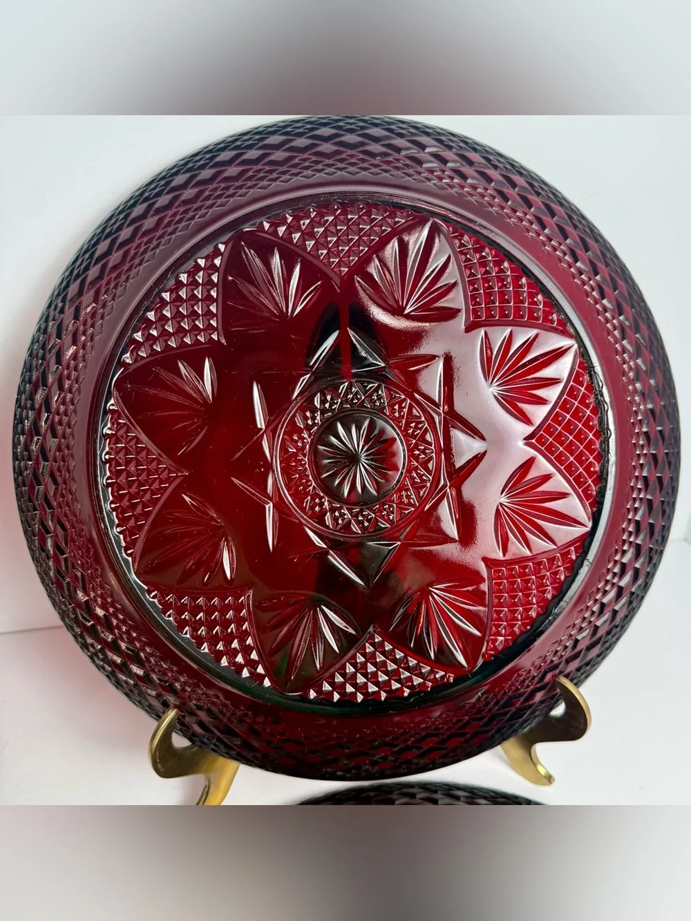 4 VTG Luminarc Cristal D'Arques Durand Ruby Red Glass 10
